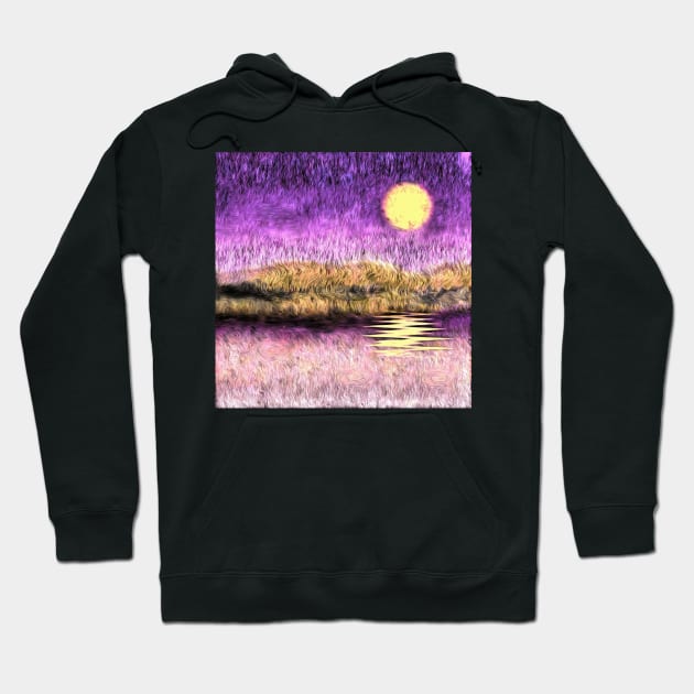 Purple sunset Hoodie by rolffimages